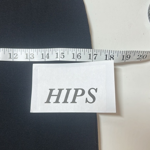 House of Harlow 1960 Bodycon Scoop Neck Knit Chiffon Sleeve Black Cocktail Dress - Picture 12 of 15